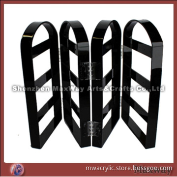 Acrylic Folding Panel Black 30 Pairs Ear Nail/Pin/Earbob/Pendants/Earrings Display Holder/Showcase